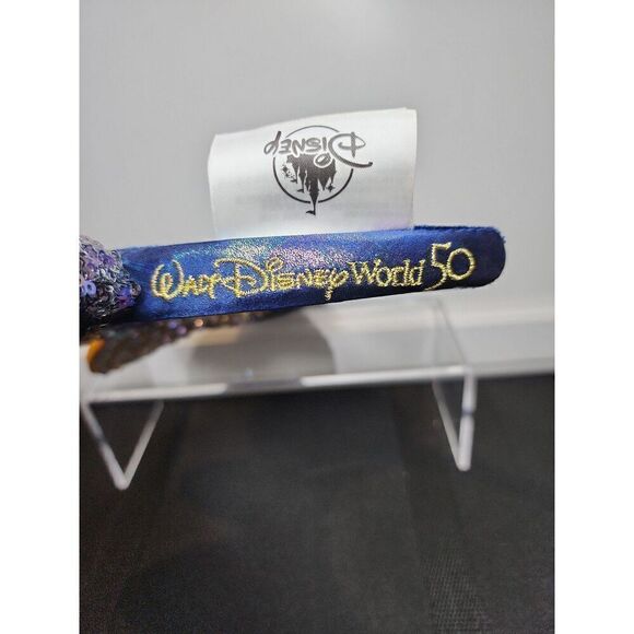 2021 Walt Disney World Parks 50th Anniversary blue Sequin Minnie Mouse Ears main image 5